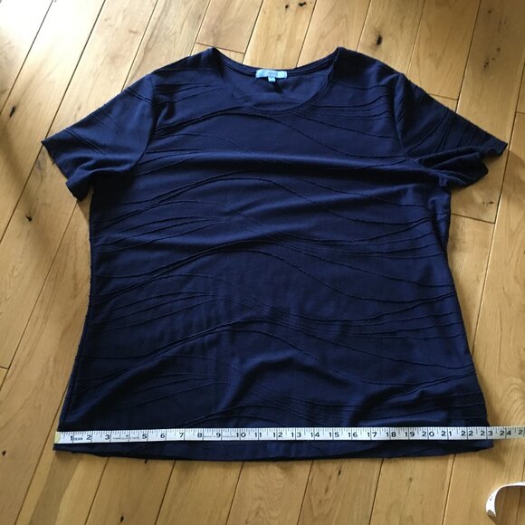 Penmans Darky Navy Blue Raised Wave Tee - Picture 13 of 15